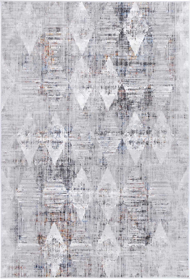 Isaiah Grey Multi Diamond Transitional Rug 120x170cm