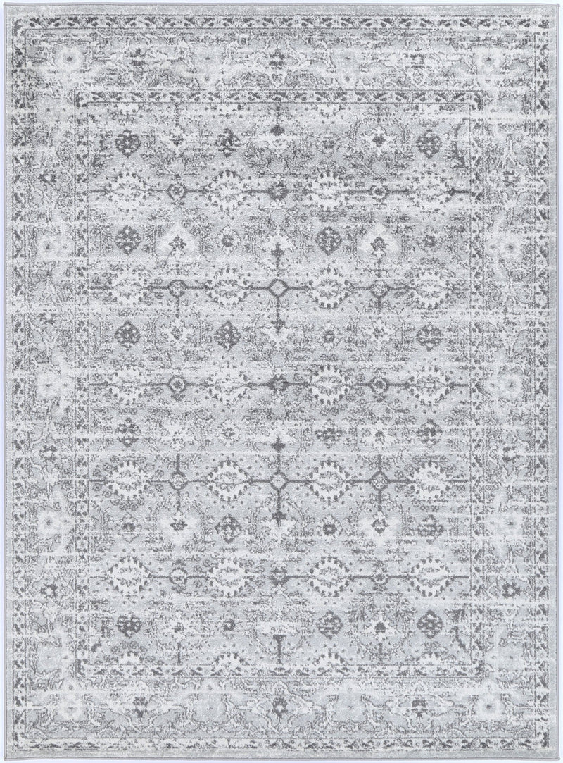 Ligures Grey White Ancient Rug 160X160cm Round