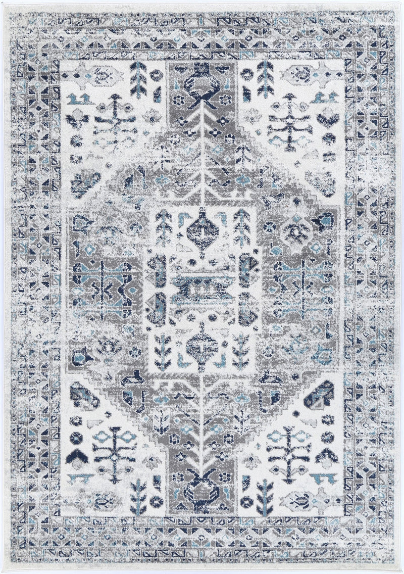 Ligures Cream Blue Traditional Rug 200X290cm