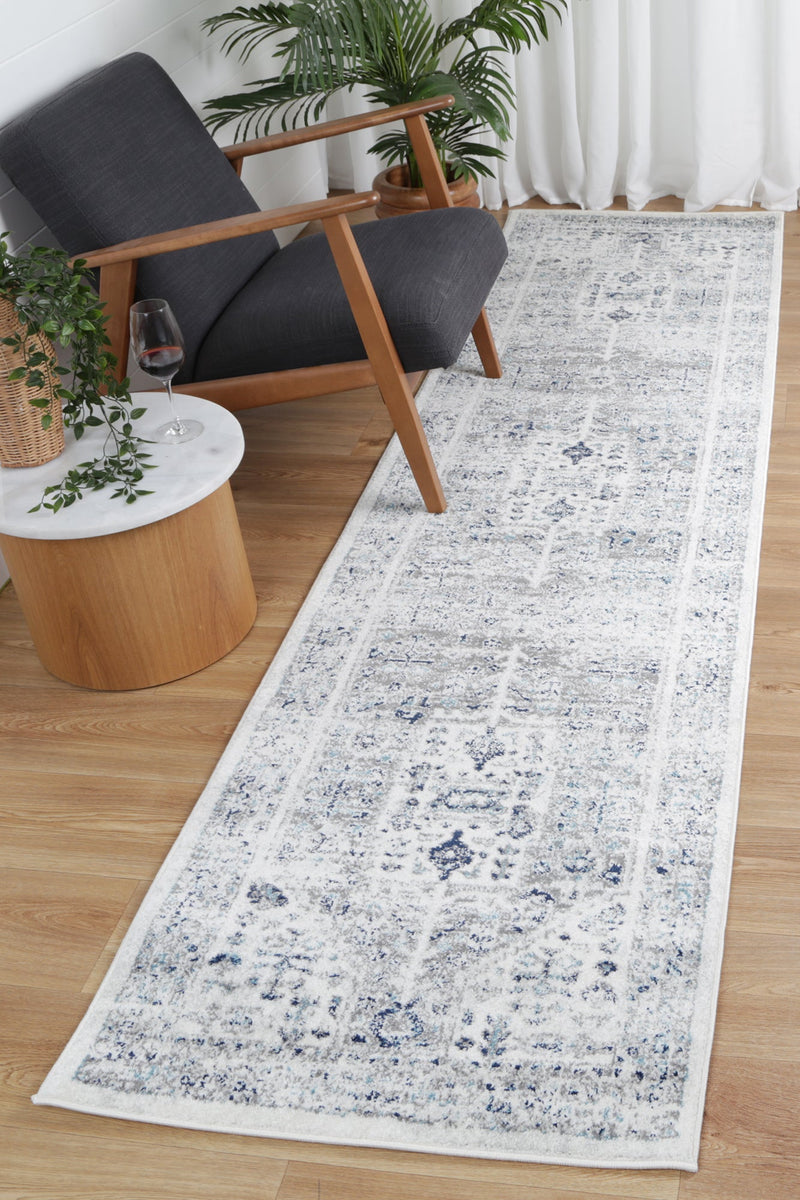 Ligures Cream Blue Traditional Rug 200X290cm