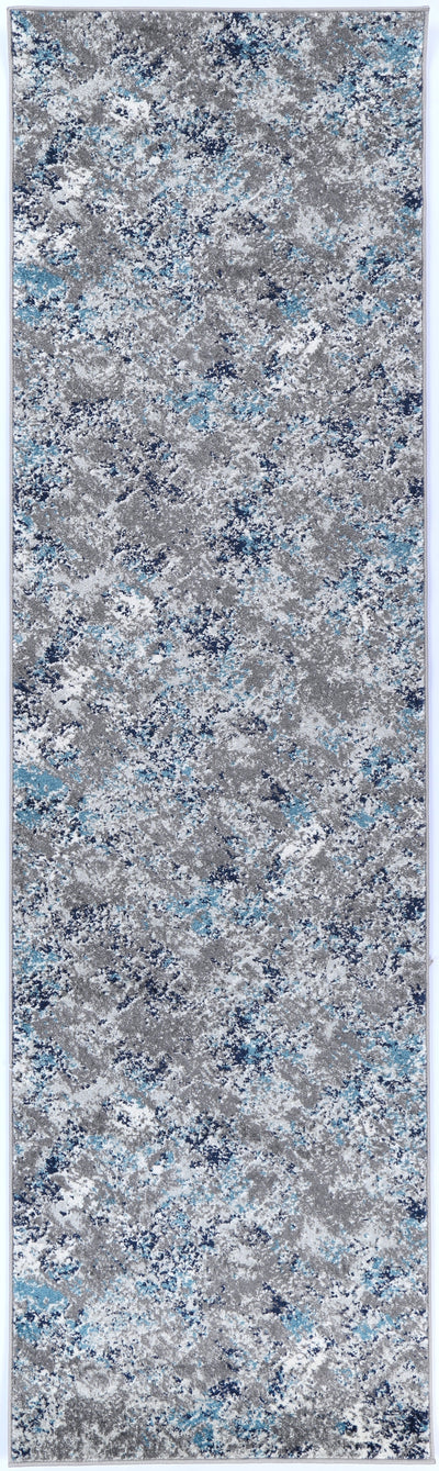 Ligures Grey Blue Rug 200X200cm Round