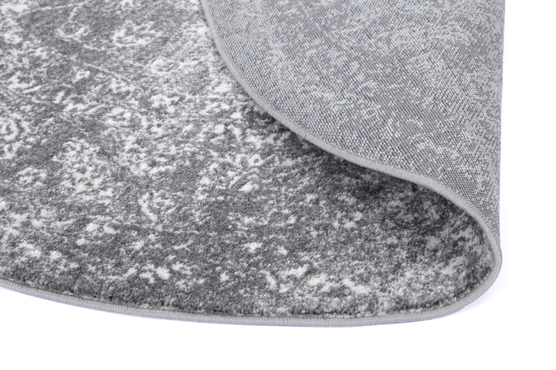 Ligures Grey Transitional Rug 200X200cm Round