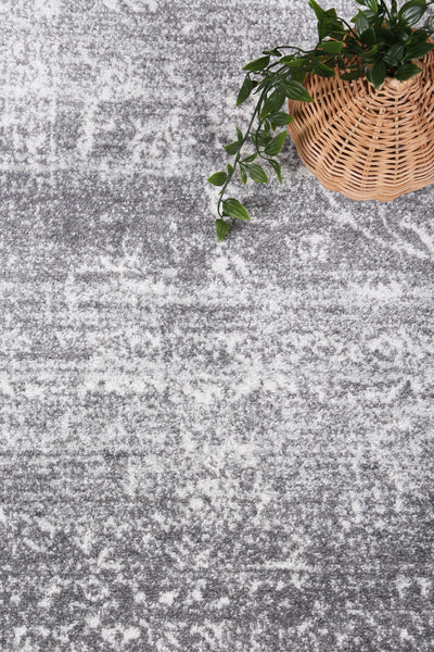 Ligures Grey Transitional Rug 200X200cm Round