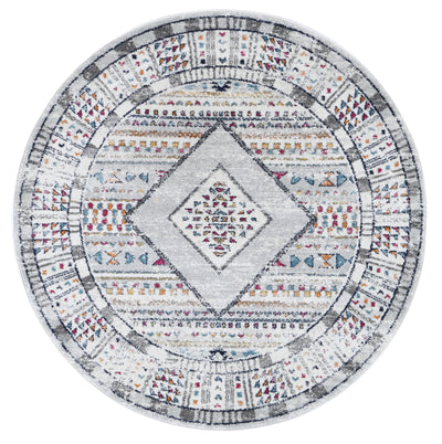 Ligures Multi Tribal Rug 200X200cm Round