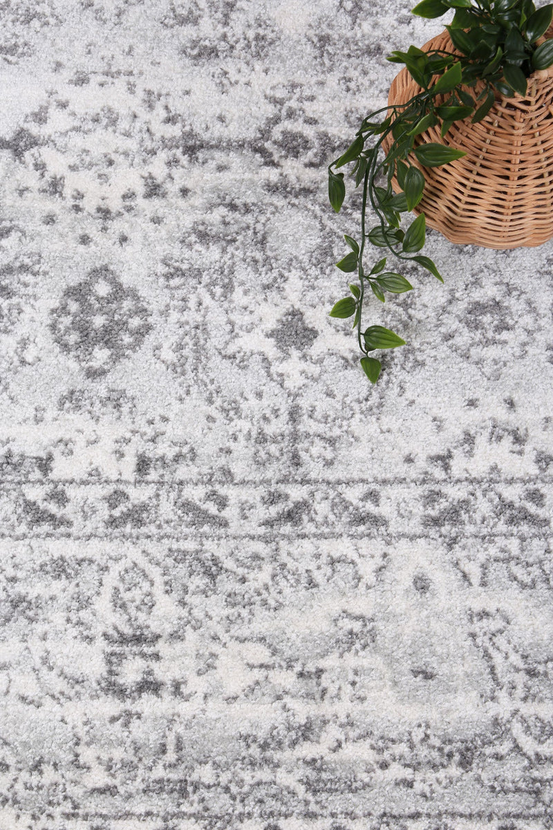 Ligures Grey White Ancient Rug 240X330cm