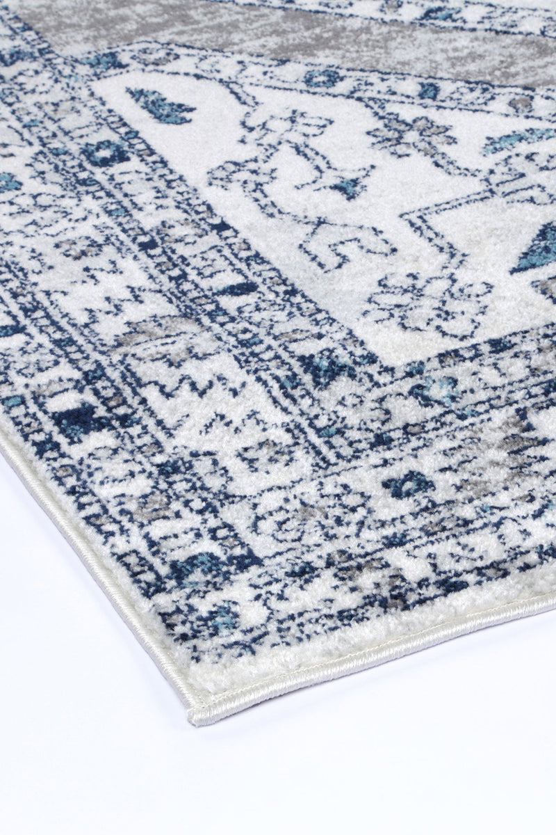 Ligures Navy Cream Ancient Rug 240X330cm