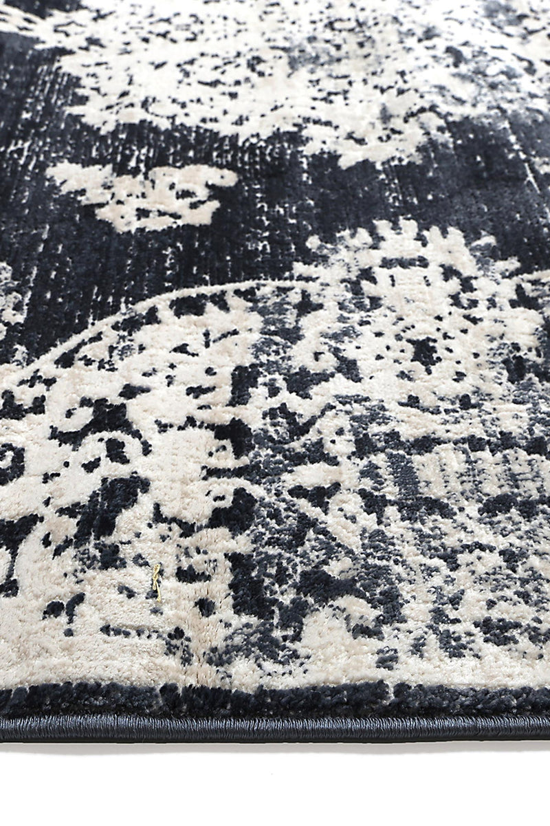 Rapsody Medallion Navy Rug 240x330 cm