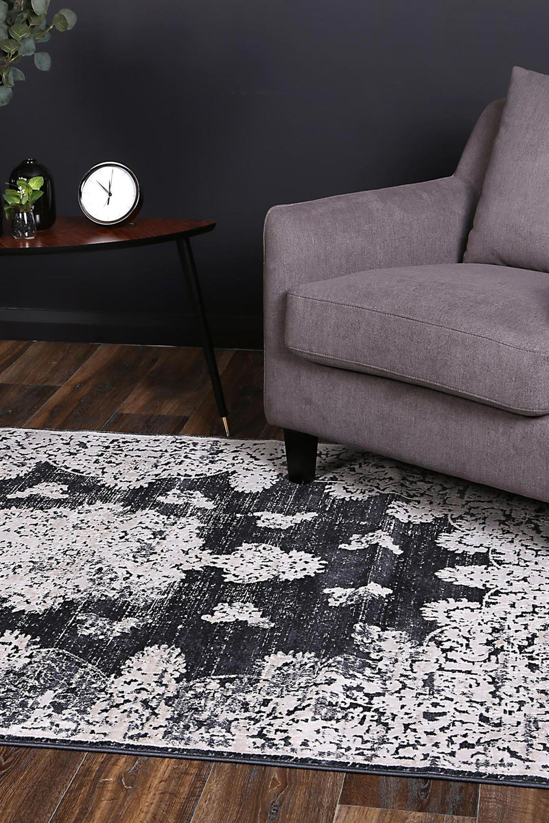 Rapsody Medallion Navy Rug 240x330 cm