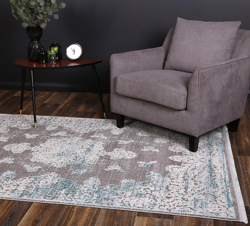 Rapsody Medallion Blue Rug 240x330 cm