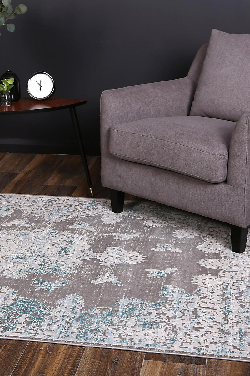 Rapsody Medallion Blue Rug 280x380 cm