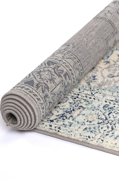 Palermo Simeto Blue Rug 80x300cm