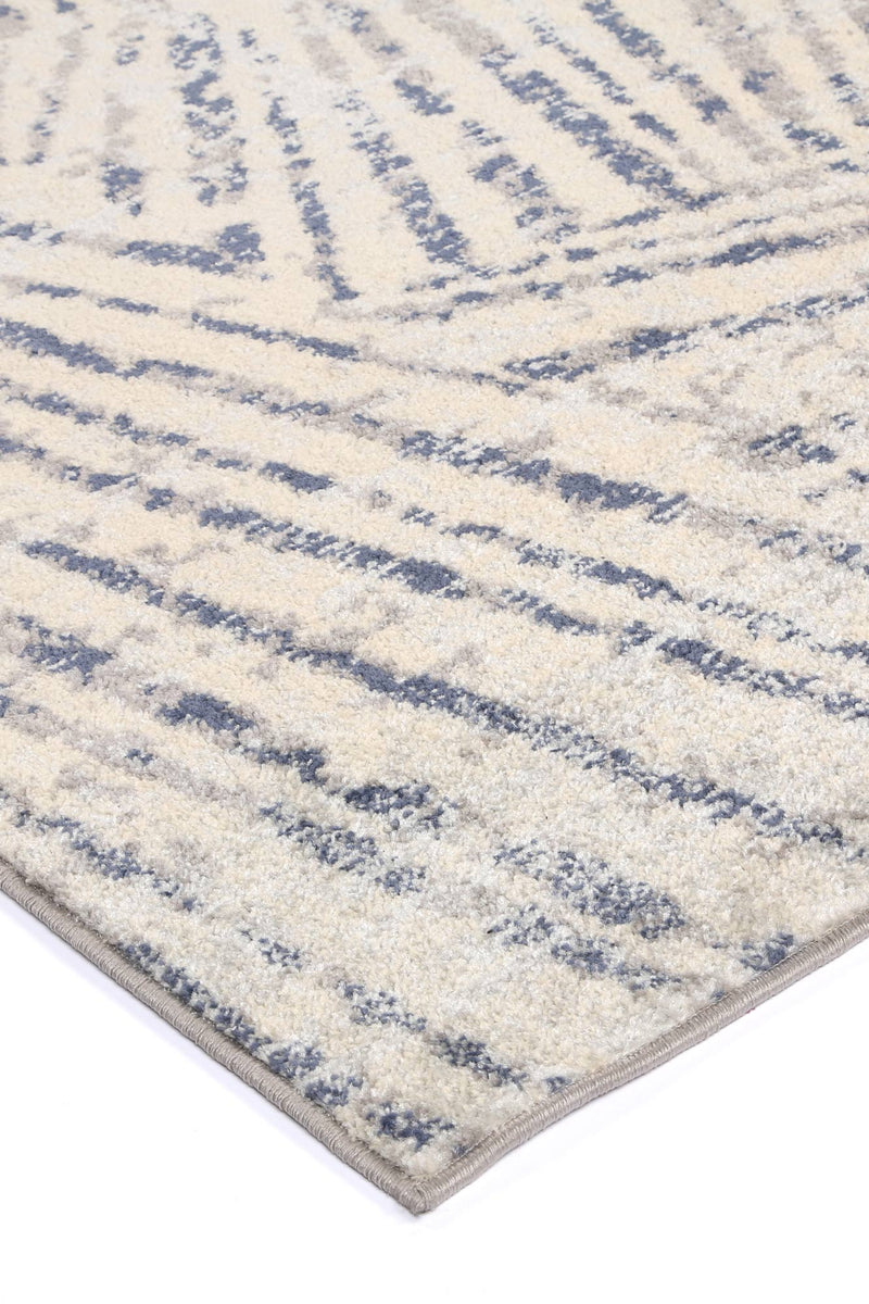 Palermo Vallo Grey Blue Rug 80x300cm