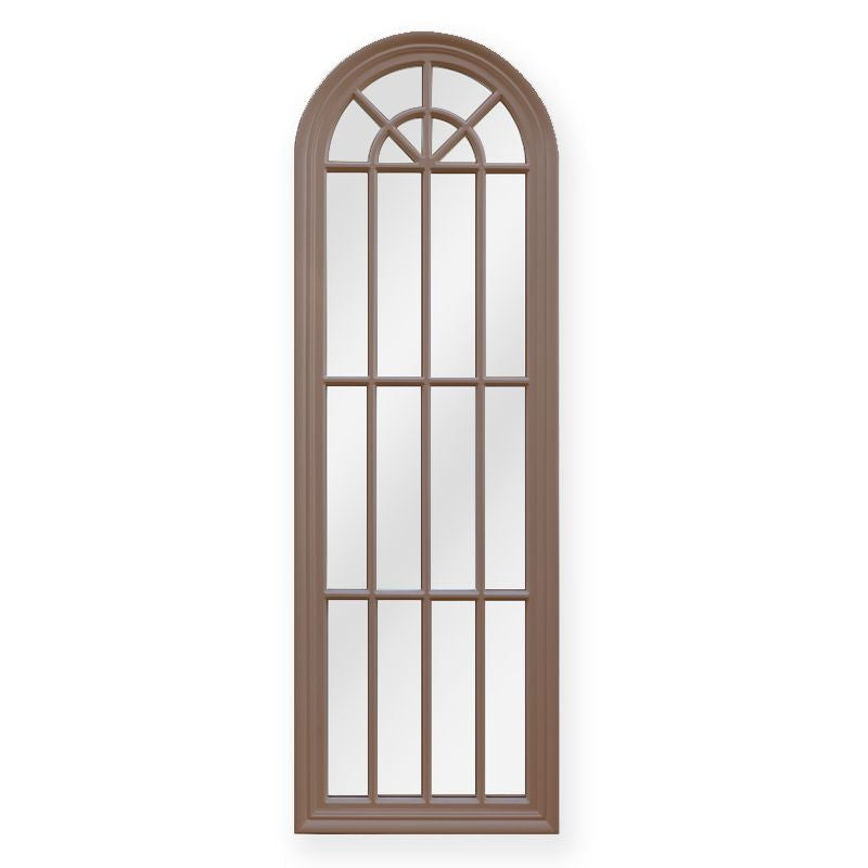 Window Style Mirror - Taupe Arch 60cm x 180cm